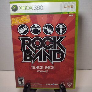 Rock Band Track Pack Vol. 2 (Xbox 360, 2008) Complete in bx Clean Tested Working